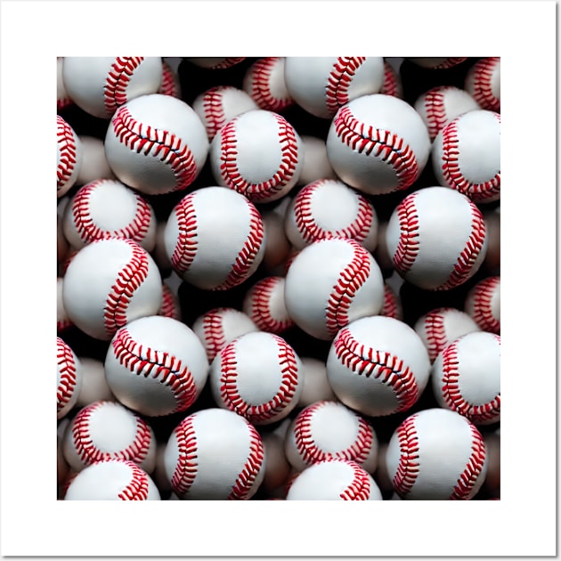 Baseball ball pattern Wall Art by Patternz